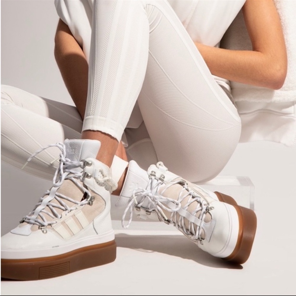Women's Adidas 11 Ivy Park Super Sleek Boot Off White